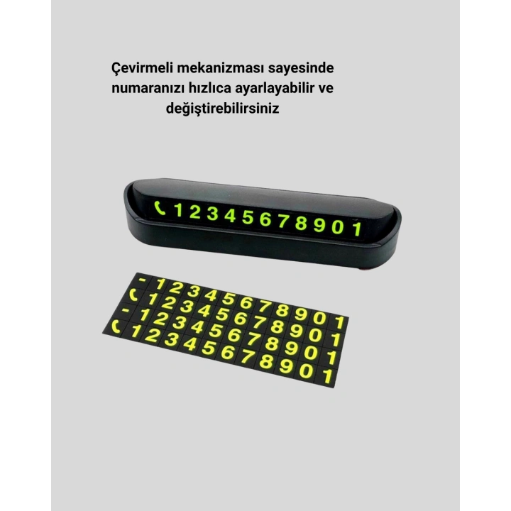 BFS Gri Alüminyum Araç İçi Telefon Numaratörü – Dayanıklı, Modern ve Net Görünürlük Sağlayan Tasarım