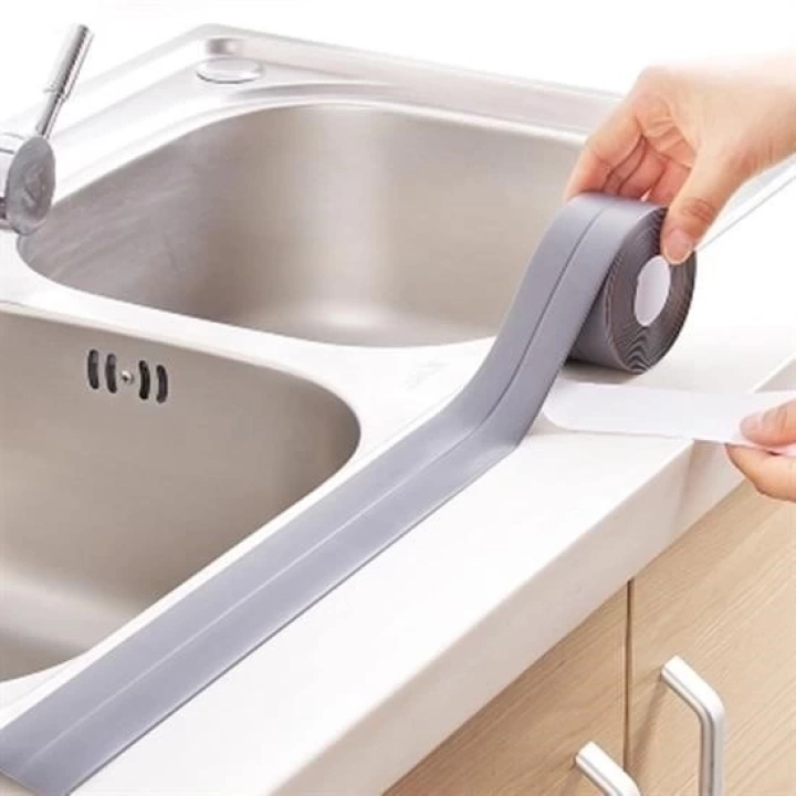 BFS  Gri Su Sızdırmaz  Banyo Mutfak Lavabo Küvet İzolasyon Şerit Bant