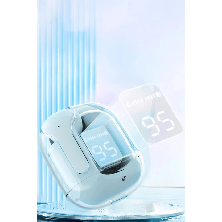 BFS GT13 Dijital Şarj Göstergeli Kablosuz Airpods Kulaklık - Beyaz