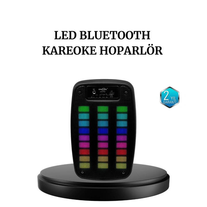 BFS GTS 1793 Kablosuz Bluetooth Hoparlör 6.5 İnç Işıklı ve Güçlü Bass