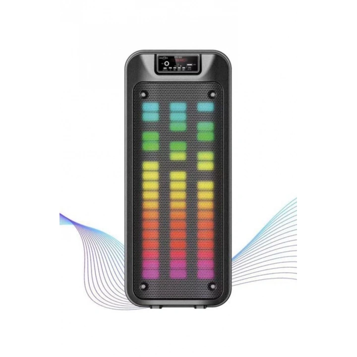 BFS Gts-1852 Taşınabilir Rgb Ledli Bluetooth Hoparlör Usb-tf Siyah