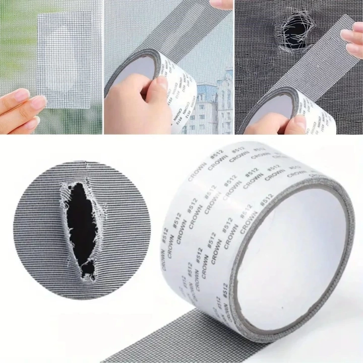 BFS  Güçlü Yapışkanlı Pencere Tamir Bandı, Böcek Önleyici Yama Bandı 2 mt x 5 cm