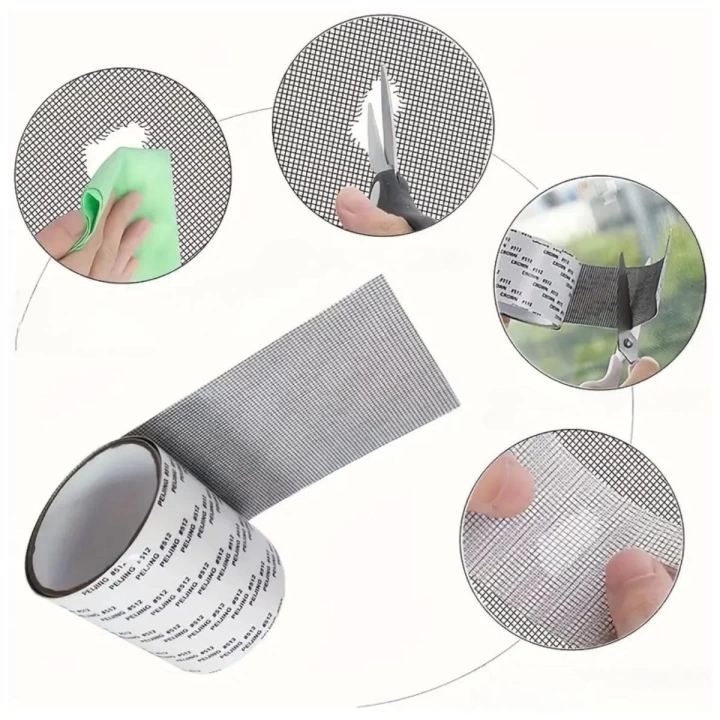 BFS  Güçlü Yapışkanlı Pencere Tamir Bandı, Böcek Önleyici Yama Bandı 2 mt x 5 cm