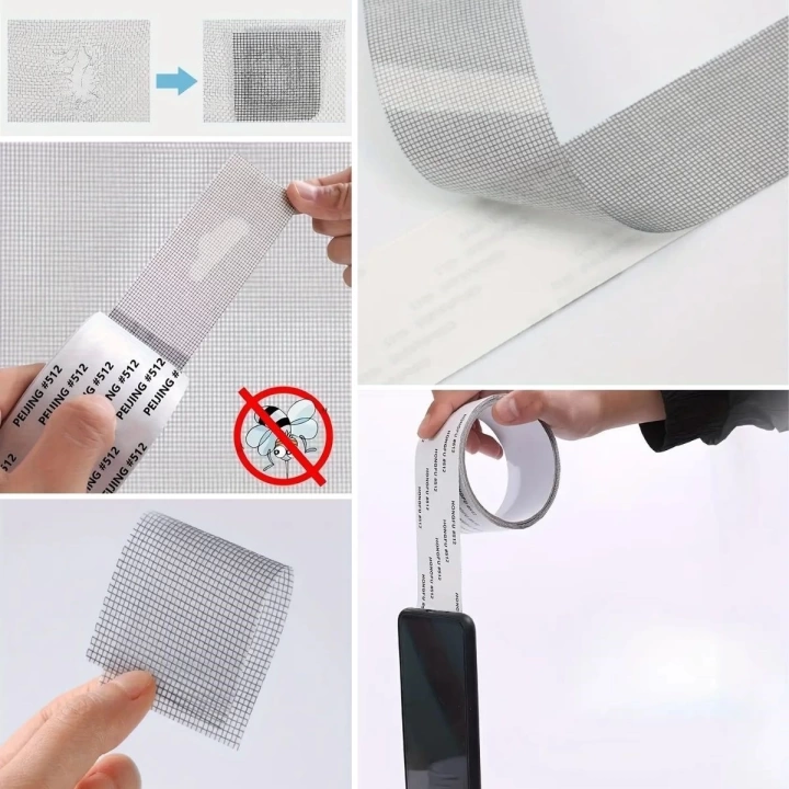 BFS  Güçlü Yapışkanlı Pencere Tamir Bandı, Böcek Önleyici Yama Bandı 2 mt x 5 cm