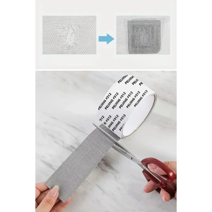 BFS  Güçlü Yapışkanlı Pencere Tamir Bandı, Böcek Önleyici Yama Bandı 2 mt x 5 cm