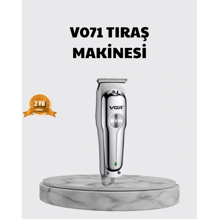 BFS Gümüş Desenli Şarjlı Tıraş Makinesi – 120 Dakika Çalışma Süresi, 3 Başlıklı