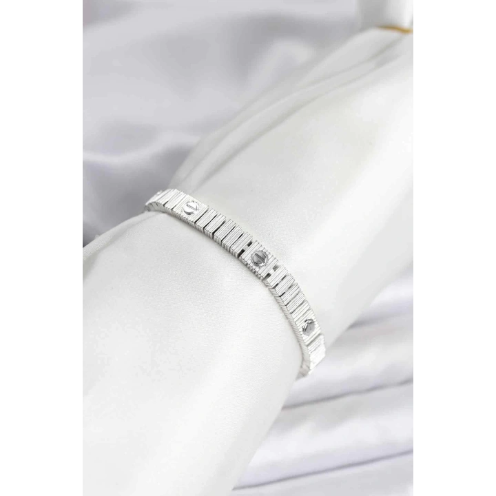 BFS Gümüş Renk VIP Seri Bileklik