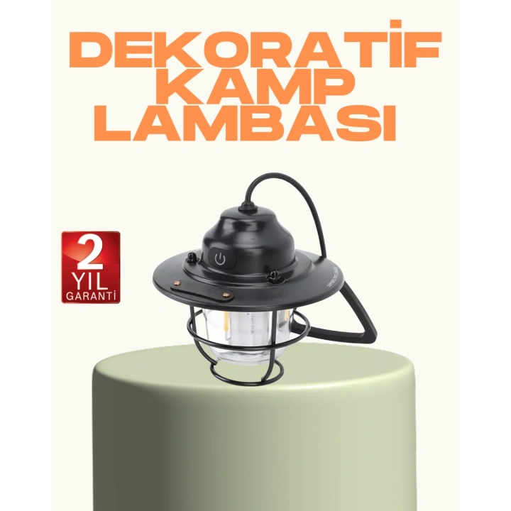 BFS Hafif ve Taşınabilir Retro Tasarım Kamp Lambası