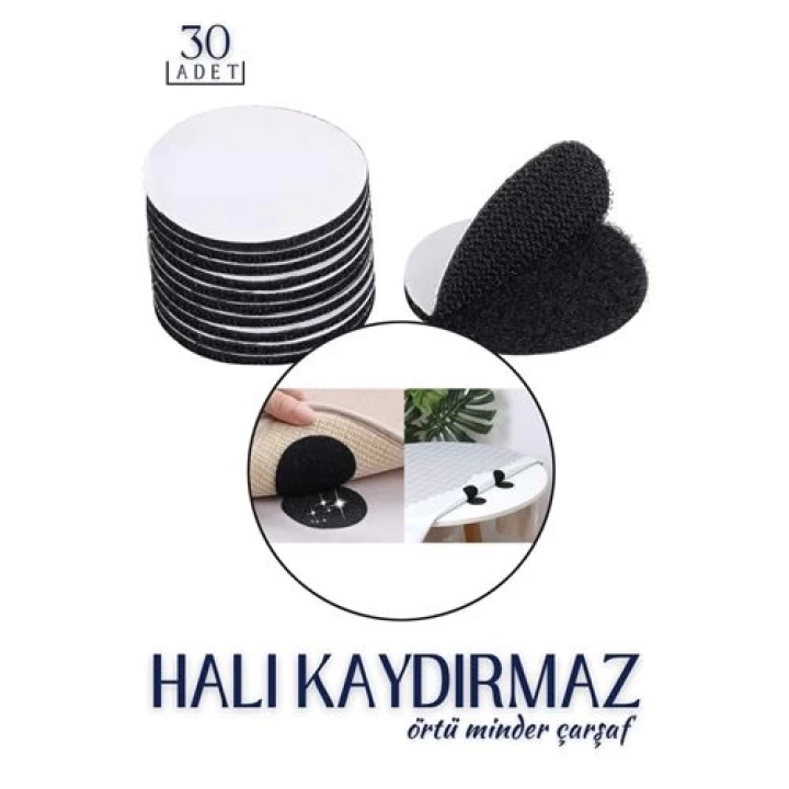 BFS Halı Kaydırmaz Cırt Pedler 30 ADET