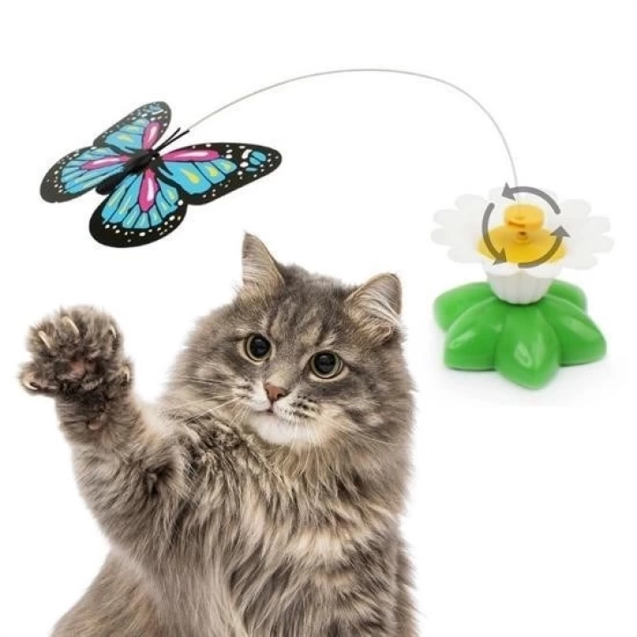 BFS  Hareketli Dönen Kelebek - Kedi Oyuncağı ( Pille Çalışır)