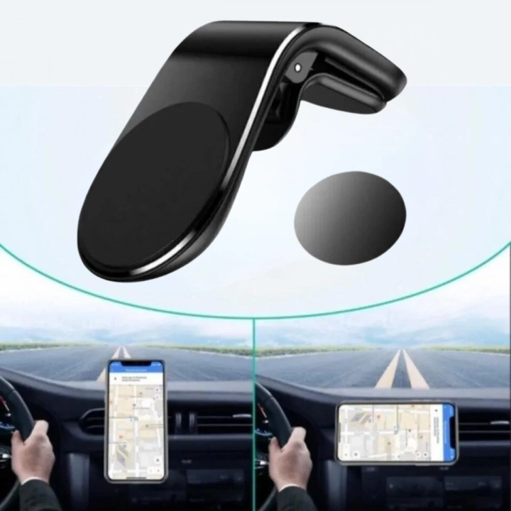 BFS  ® Havalanndırma Izgarasına Takılabilen Mandallı Mıknatıslı Oto Araç Içi Manyetik Telefon Tutucu