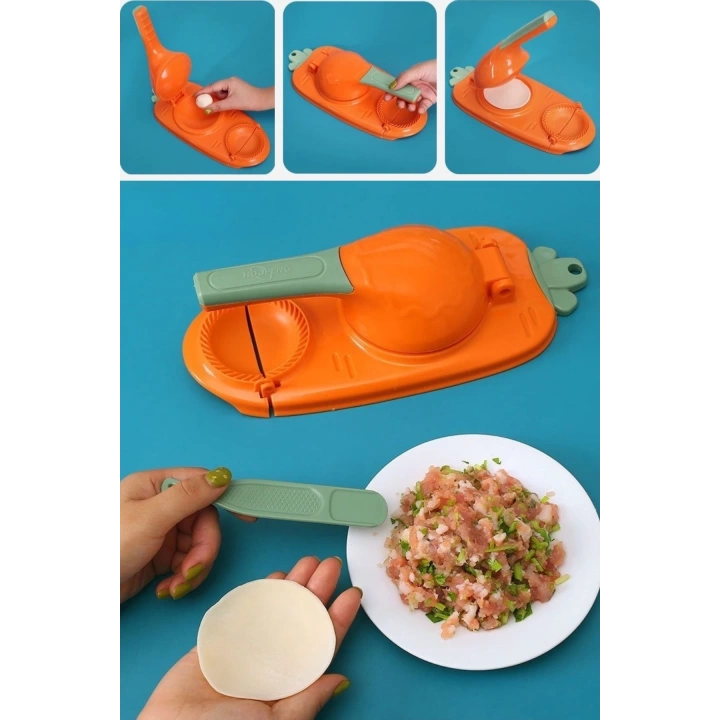 BFS  Havuç Tasarımlı Şık  Pratik  Börek Mantı Hamuru Presleme  Börek Yapma Kalıbı