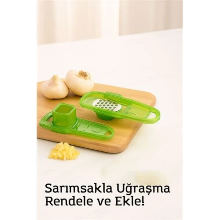 BFS Hazneli Sarımsak Rendeleyici – 14 x 4,5 cm | Pratik ve Hijyenik Mutfak Yardımcısı