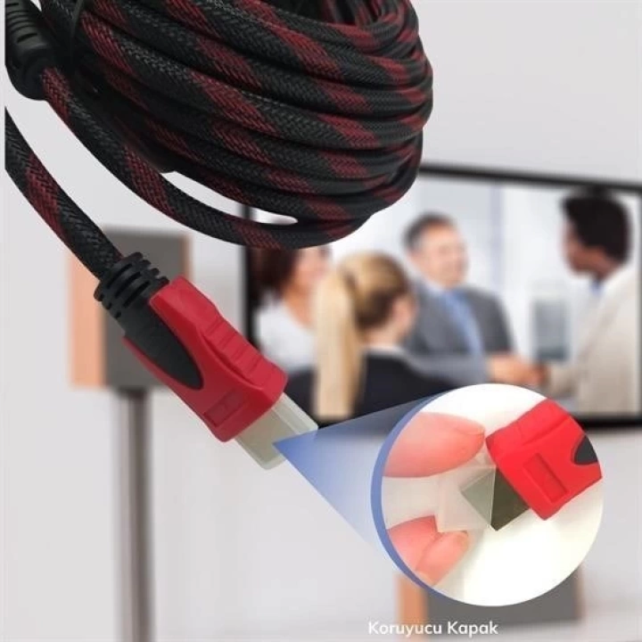 BFS  HDMI Kablosu HDTV Bilgisayar Uydu Görüntü Ses Full HD Sargılı Görüntü Aktarma Kablosu