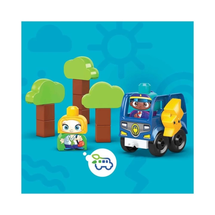 BFS  HDX90 MEGA BLOKS® Doğa Dostu Otobüs Seti 36 parça +1 yaş