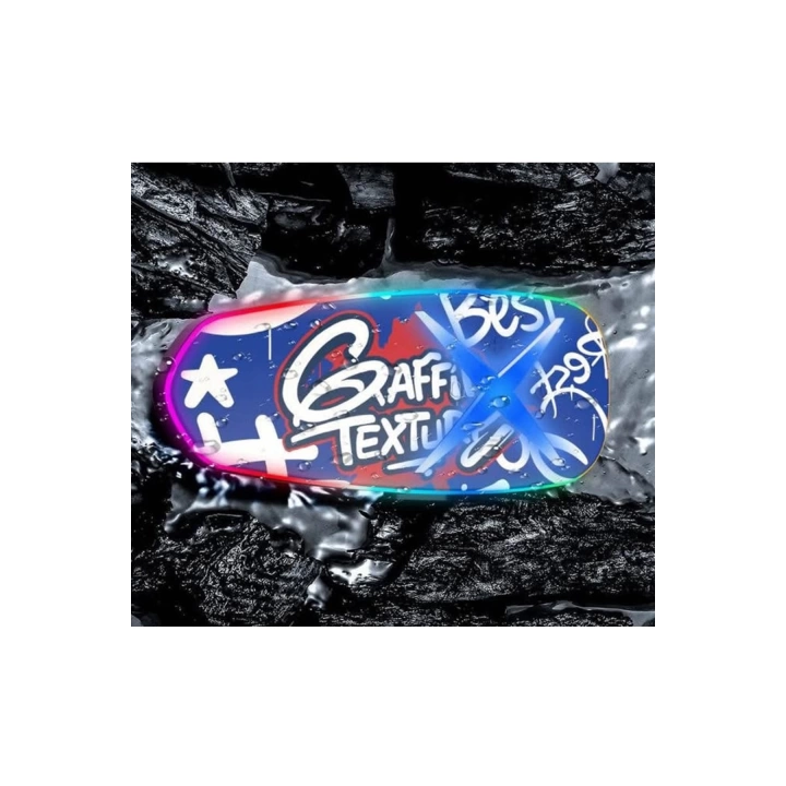 BFS Helmet Graffiti Motor Kask Kulaklık Rgb Modlu Su Geçirmez 6.0 Bluetooth Intercom Yenı Model