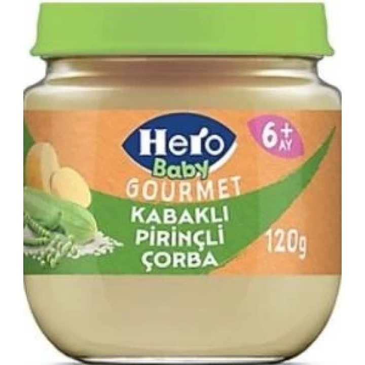 BFS  Hero Baby Gourmet Kabaklı Pirinçli Kavanoz Mama 120 Gr