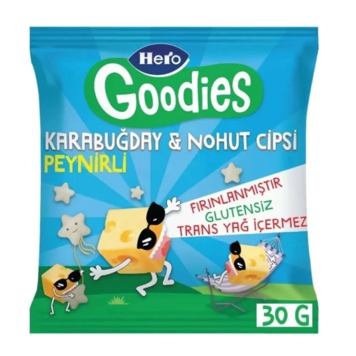 BFS  Hero Goodies Peynirli Sağlıklı Cips 30 Gr