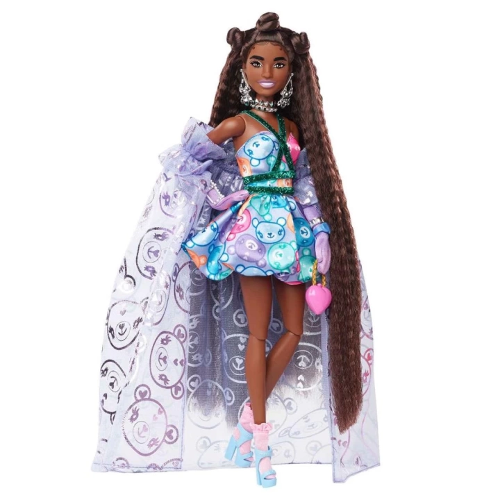 BFS  HHN13 Barbie Extra Fancy - Mor Kostümlü Bebek