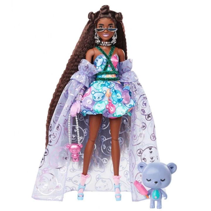 BFS  HHN13 Barbie Extra Fancy - Mor Kostümlü Bebek