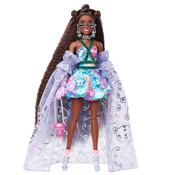 BFS  HHN13 Barbie Extra Fancy - Mor Kostümlü Bebek