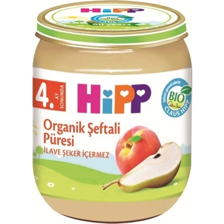 BFS  Hipp Organik Şeftali Püresi 125 Gr