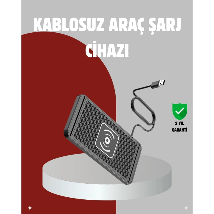 BFS Hızlı Kablosuz Araç Şarj Cihazı – Manyetik Pad, Aşırı Isınma Korumalı