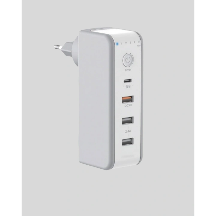 BFS Hızlı Şarj Destekli Zaman Ayarlı USB Şarj Adaptörü