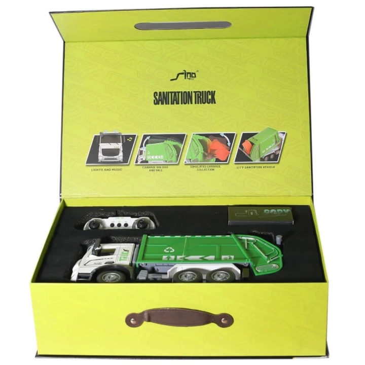 BFS   HJ8003-1  Metal Kumandalı Çöp Arabası -Gepettoys