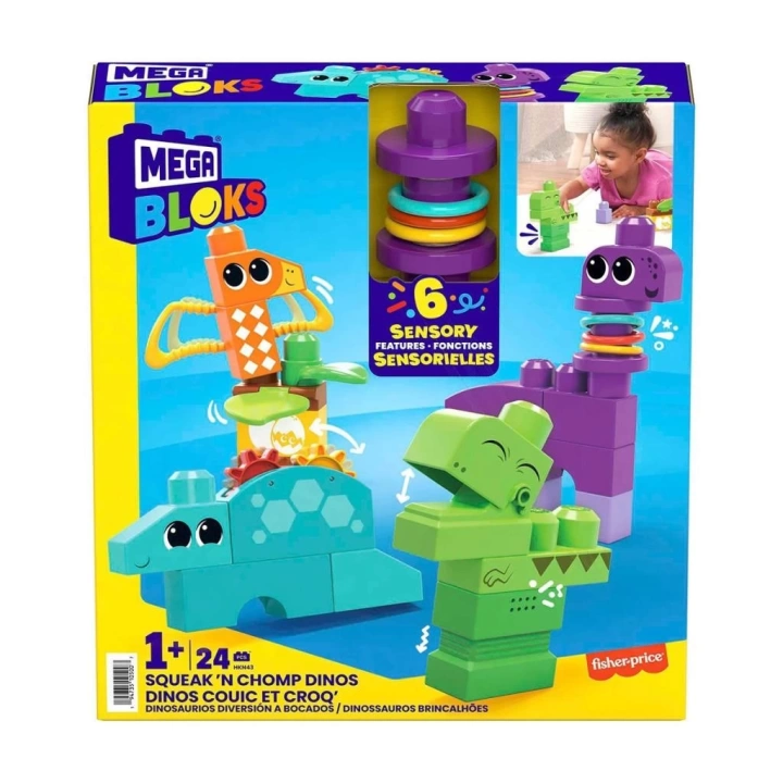 BFS   HKN43 Mega Bloks Sesli ve Hareketli Dinozorlar 24 parça +1 yaş