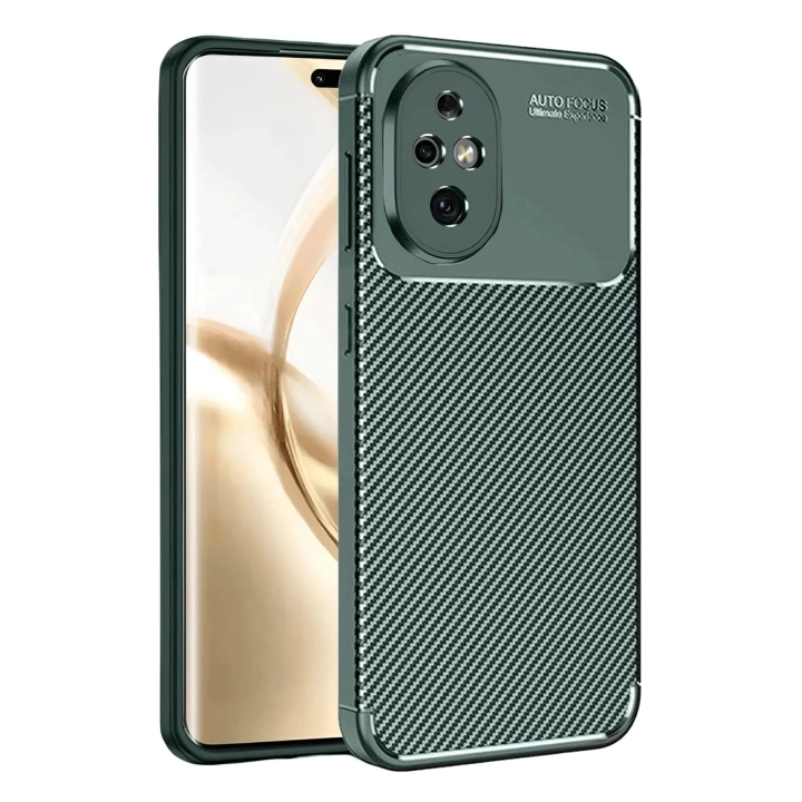 BFS  Honor 200 Kılıf Auto Focus Karbon Kapak - Koyu Yeşil