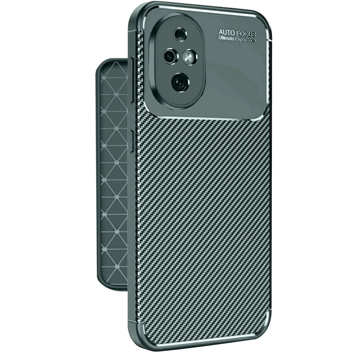 BFS  Honor 200 Kılıf Auto Focus Karbon Kapak - Koyu Yeşil
