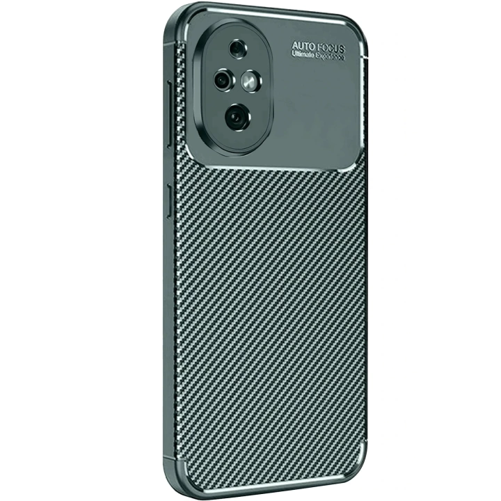 BFS  Honor 200 Kılıf Auto Focus Karbon Kapak - Koyu Yeşil
