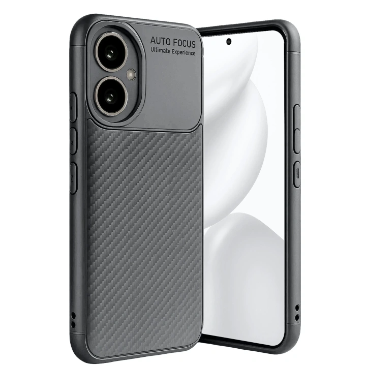 BFS  Honor 400 Kılıf Auto Focus Karbon Kapak - Gri