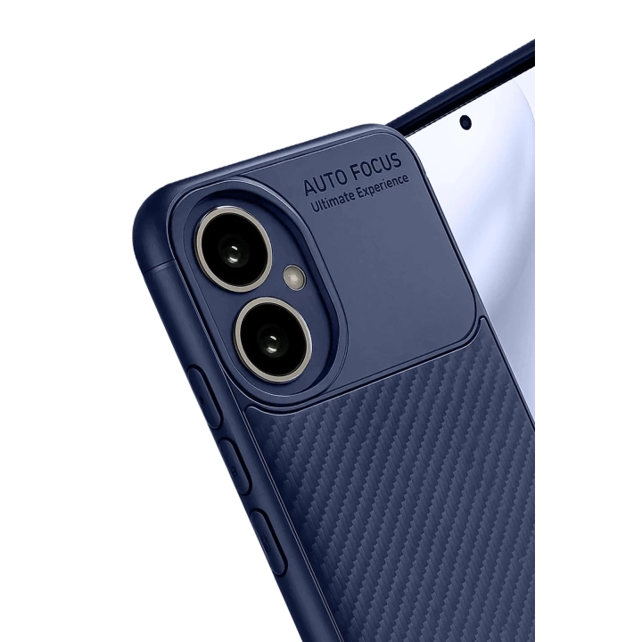 BFS Honor 400 Kılıf Auto Focus Karbon Kapak - Lacivert
