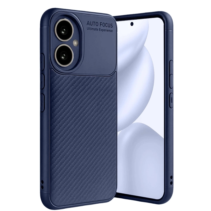 BFS Honor 400 Kılıf Auto Focus Karbon Kapak - Lacivert
