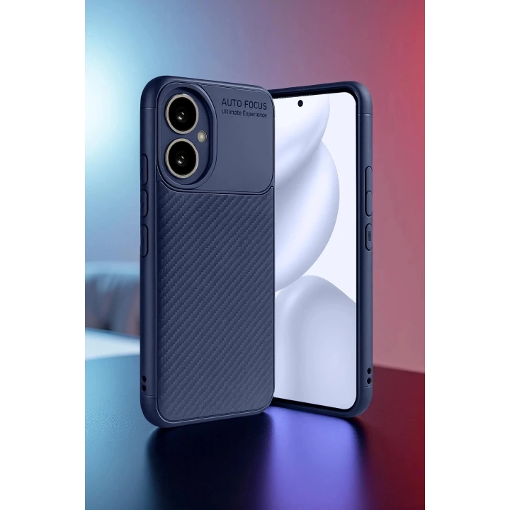 BFS Honor 400 Kılıf Auto Focus Karbon Kapak - Lacivert