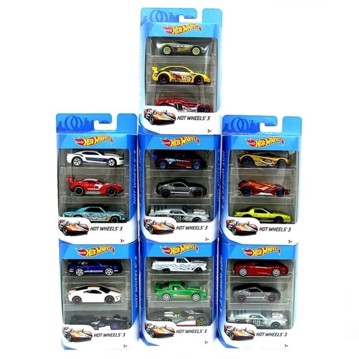 BFS     Hot Wheels 3lü Araba Seti