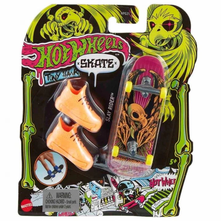 BFS   HPG21 Hot Wheels Skate Neon Temalı Parmak Kaykay ve Ayakkabı Paketleri