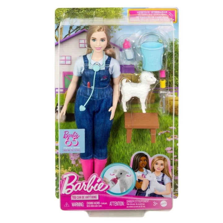 BFS   HRG42 Barbie 65. Yıl Deluxe Kariyer Bebekleri - Veteriner