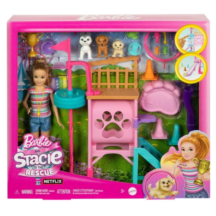 BFS   HRM10 Stacienin Köpekçik Oyun Parkı - Barbie and Stacie To The Rescue