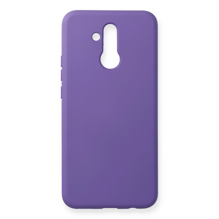 BFS  Huawei Mate 20 Lite Kılıf Nano içi Kadife Silikon - Koyu Mor