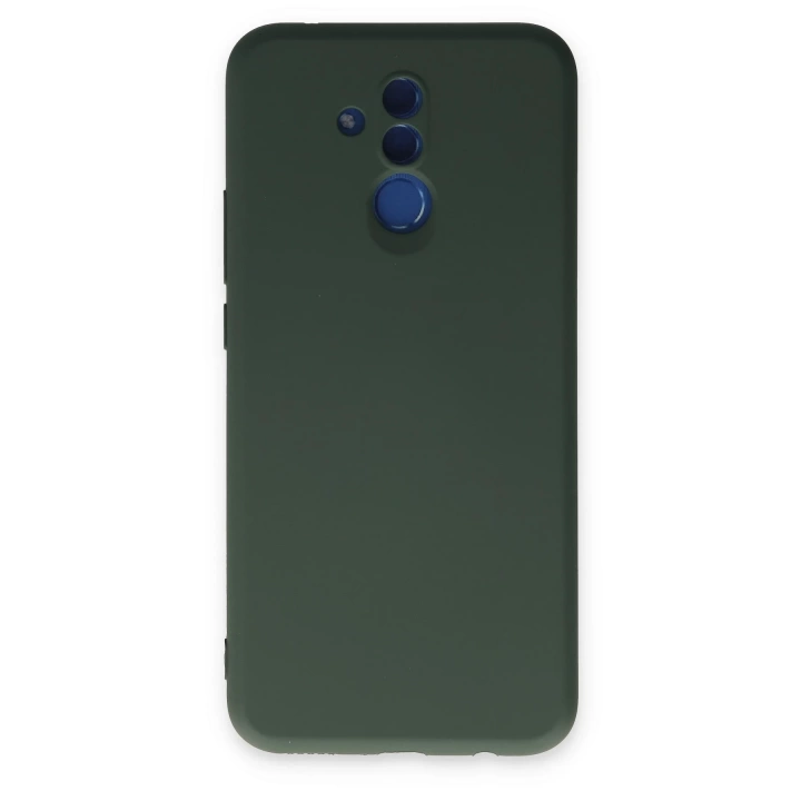 BFS  Huawei Mate 20 Lite Kılıf Nano içi Kadife Silikon - Koyu Yeşil