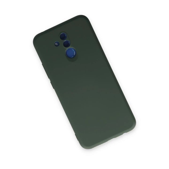 BFS  Huawei Mate 20 Lite Kılıf Nano içi Kadife Silikon - Koyu Yeşil