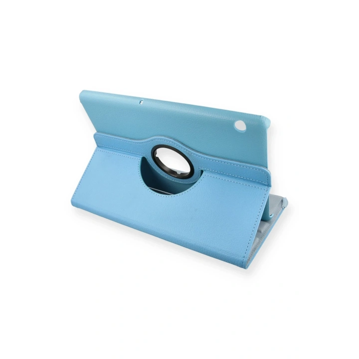 BFS  Huawei MediaPad T5 10 Kılıf 360 Tablet Deri Kılıf - Turkuaz