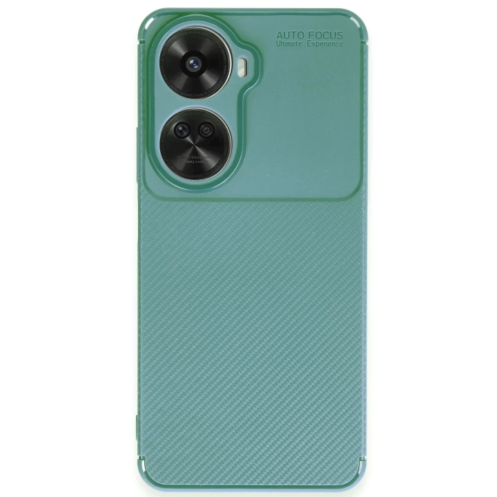 BFS  Huawei Nova 12 SE Kılıf Auto Focus Karbon Kapak - Koyu Yeşil