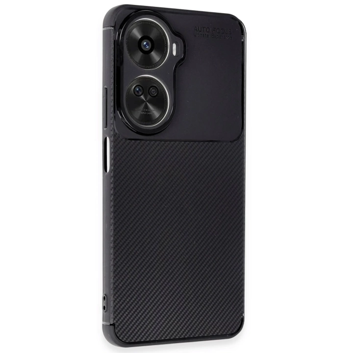 BFS  Huawei Nova 12 SE Kılıf Auto Focus Karbon Kapak - Siyah