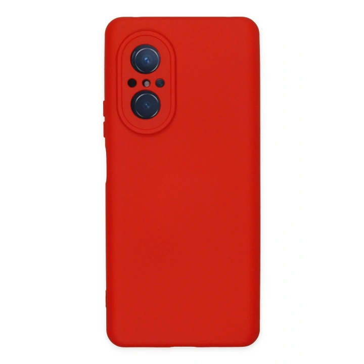 BFS  Huawei Nova 9 SE Kılıf Nano içi Kadife Silikon - Kırmızı
