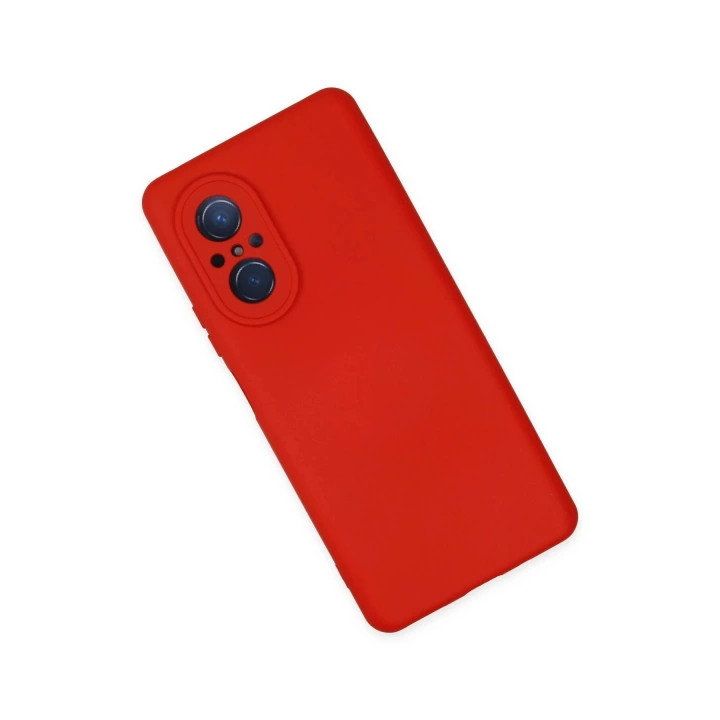 BFS  Huawei Nova 9 SE Kılıf Nano içi Kadife Silikon - Kırmızı