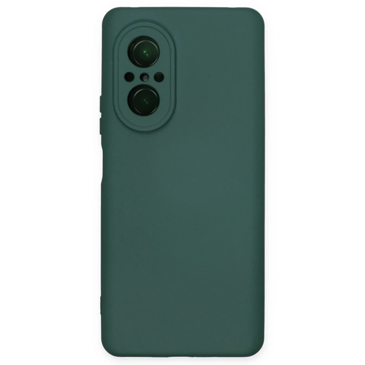 BFS  Huawei Nova 9 SE Kılıf Nano içi Kadife Silikon - Koyu Yeşil